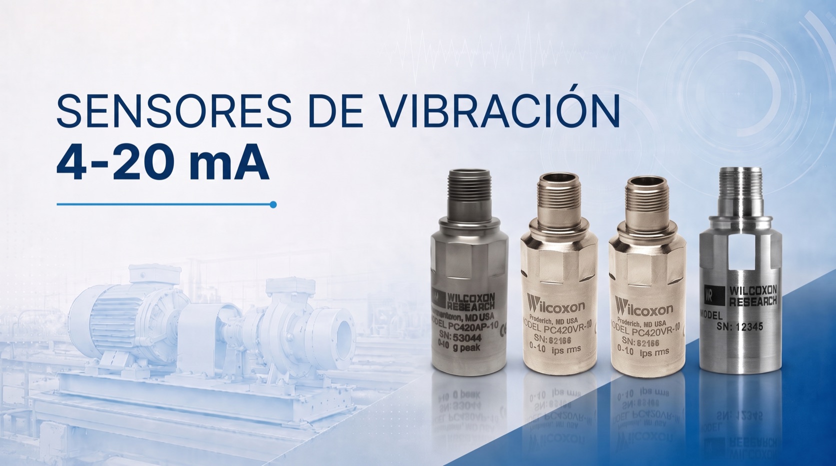 Sensores de vibración 4-20 mA