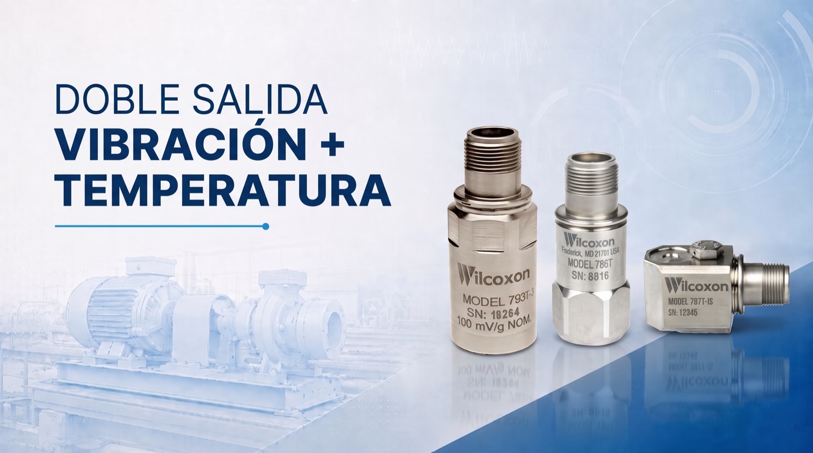 Sensores de doble salida vib + temp