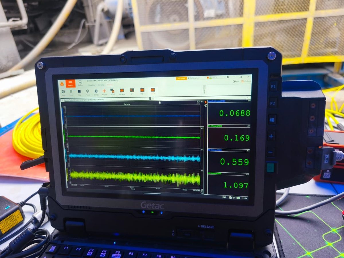 Ilustración técnica: Cambio de velocidad de operación · Bump test y resonancia