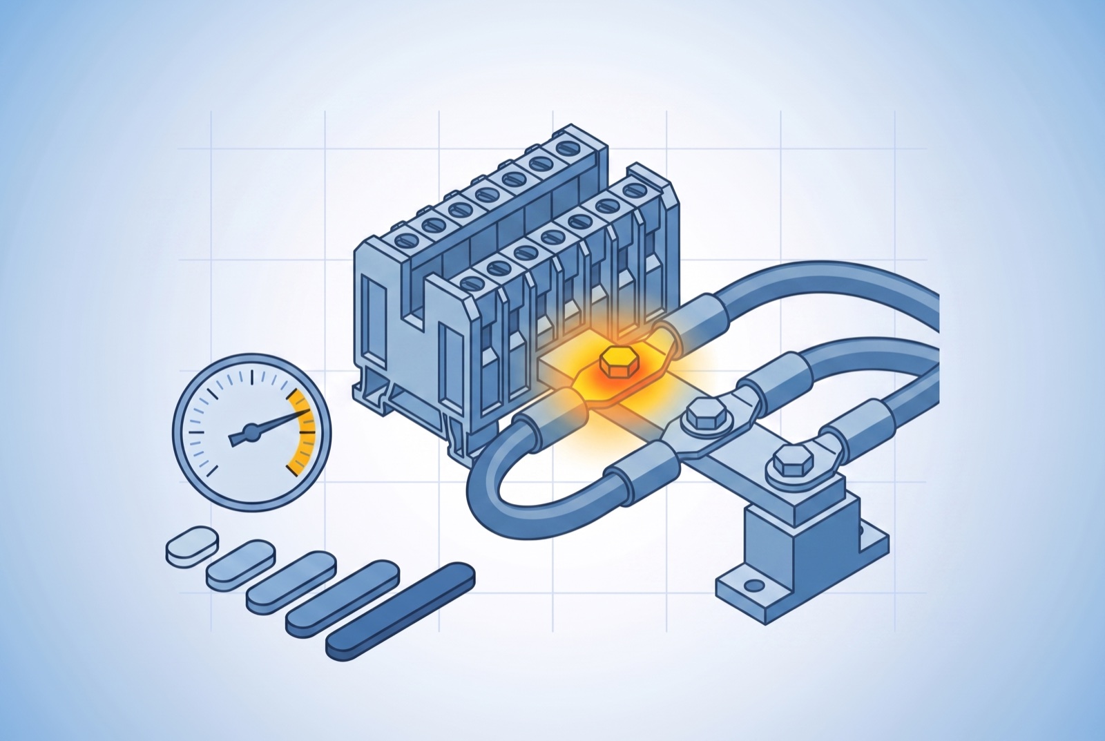 Ilustración técnica: Conexiones flojas · Termografía infrarroja
